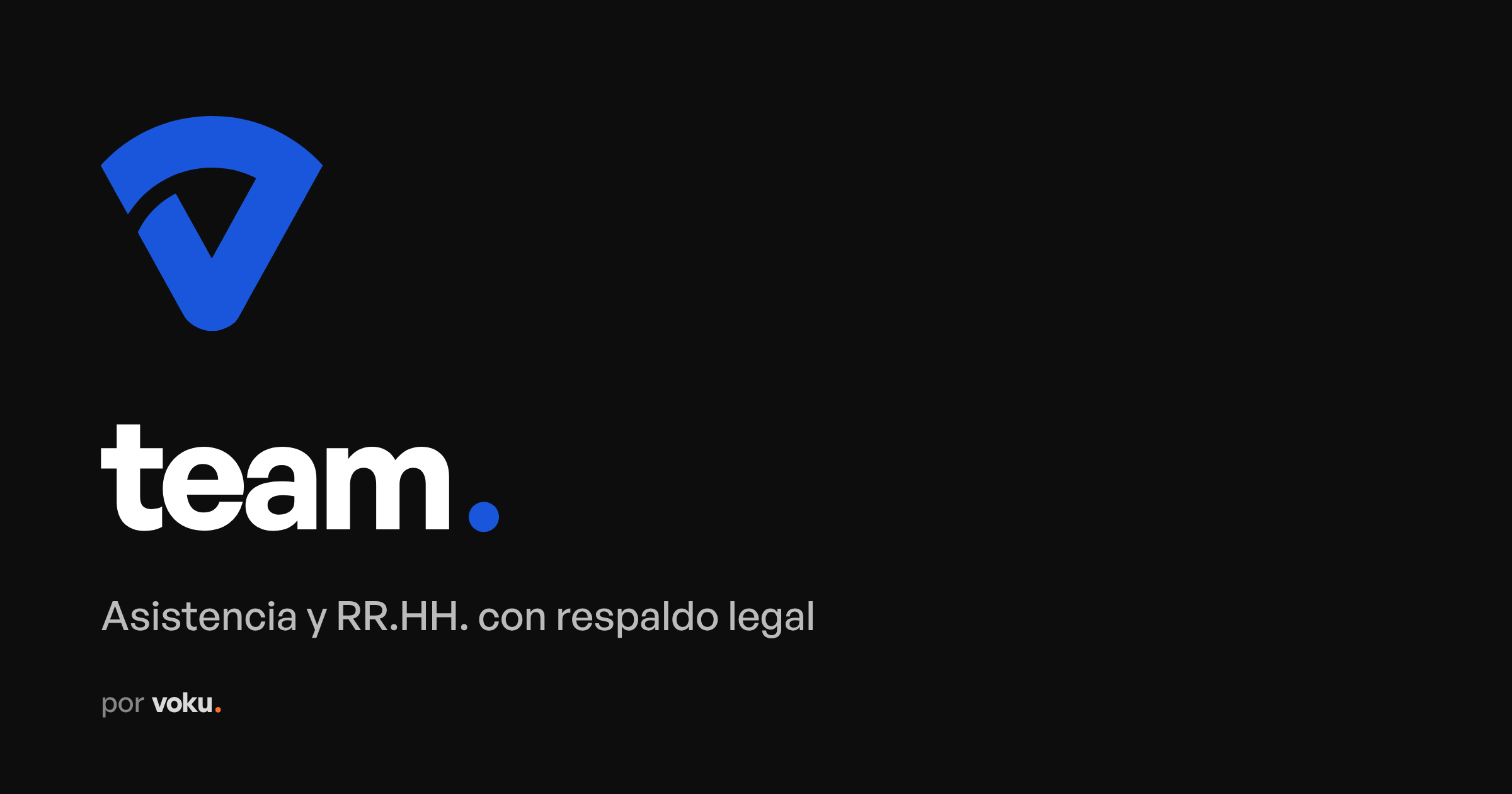 Voku Team social card: team., Asistencia y RR.HH. con respaldo legal, por voku.